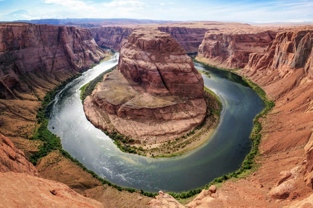 Curva del río Colorado en el Gran Cañón, Arizona